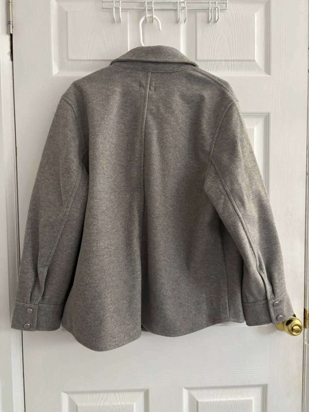 H&M Grey Wool-Blend Button Front Jacket - Picture 2 of 2
